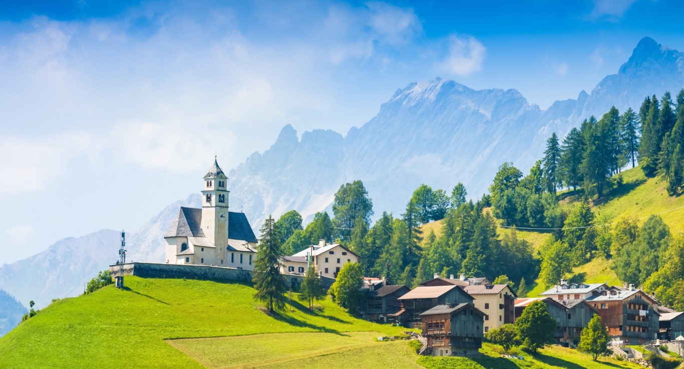 Lake garda in the Dolomites, Italy