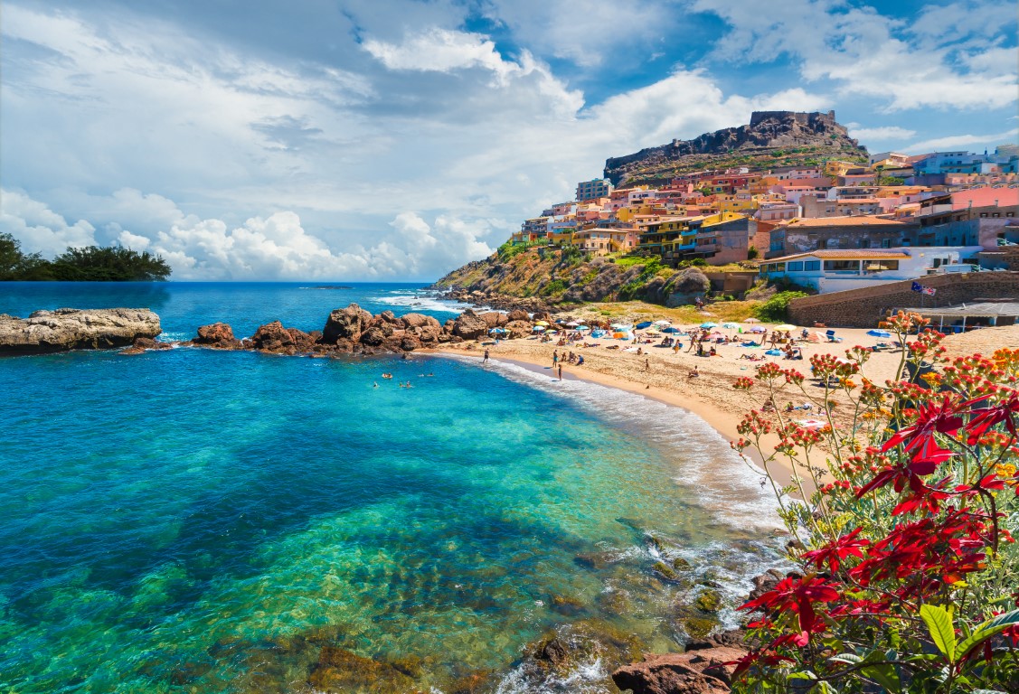 Medieval town of Castelsardo in Sardinia, Italy