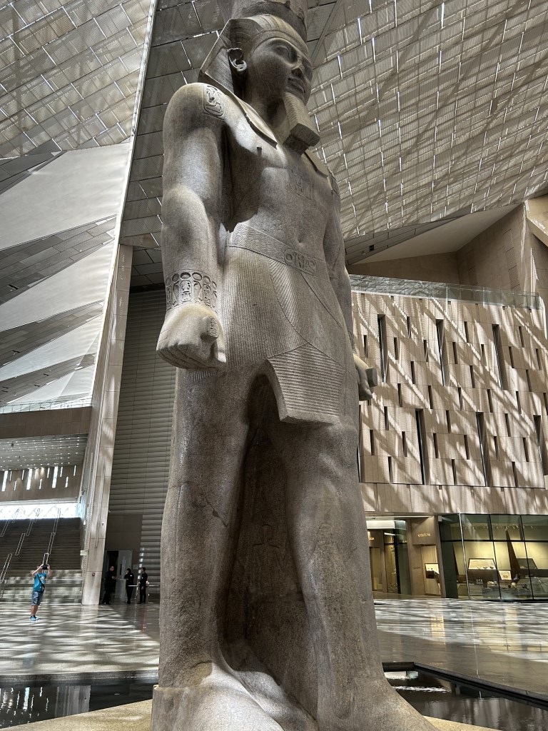 Statue of Ramesses in the Grand Egyptian Museum