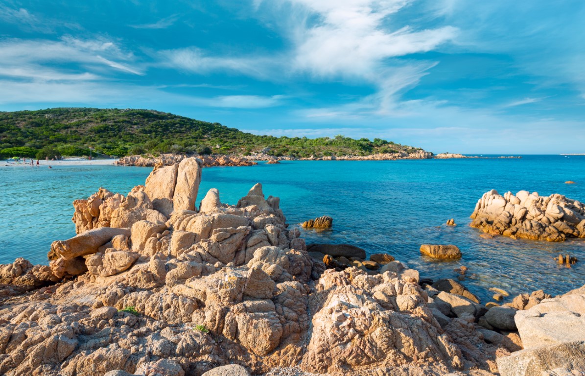 Liscia Ruja beach in Costa Smerlda, Sardinia