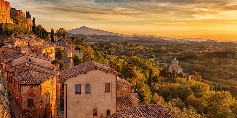 Montepulciano and the nearby valleys
