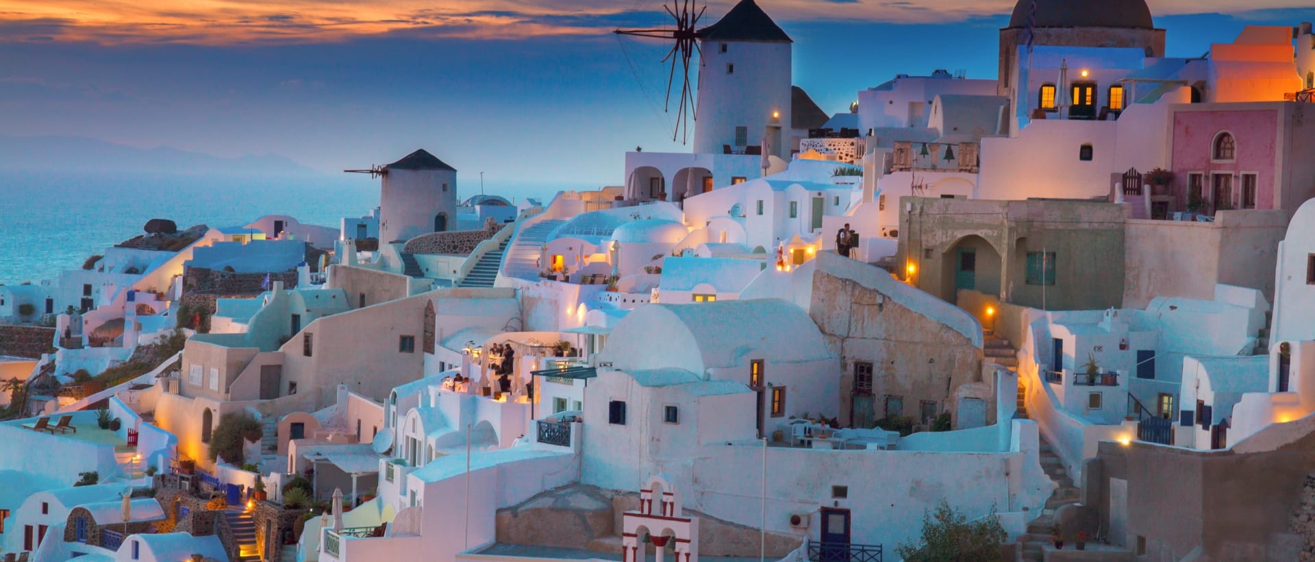 Santorini at sunset
