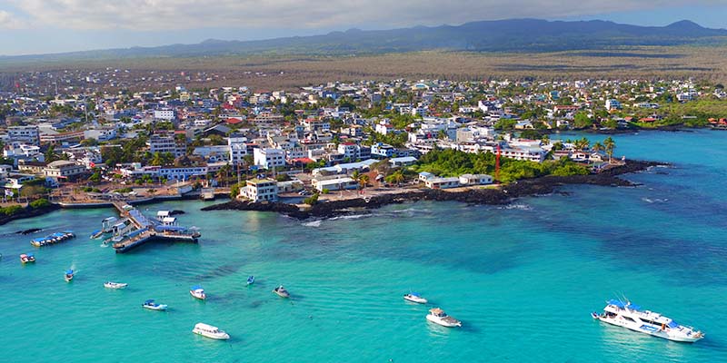 Santa Cruz Island and its waterfront