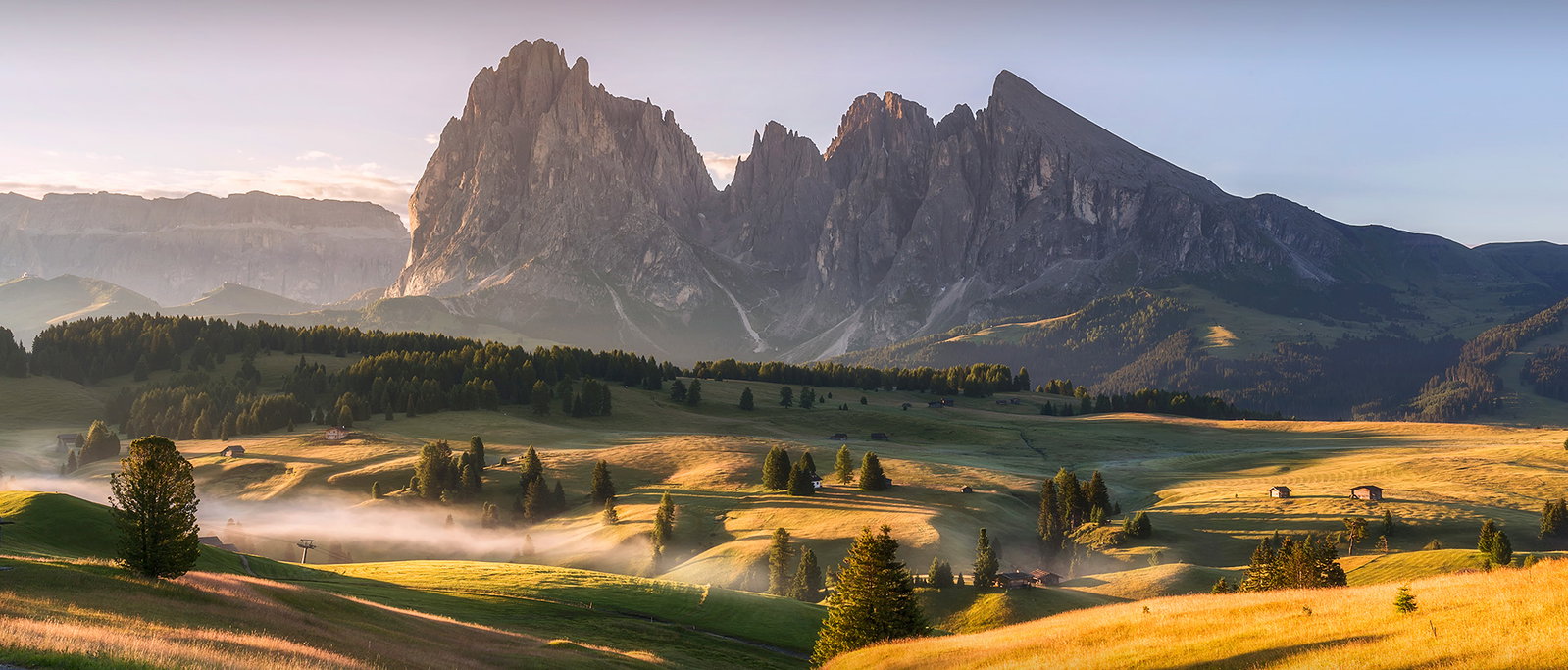 Mountains and greenery