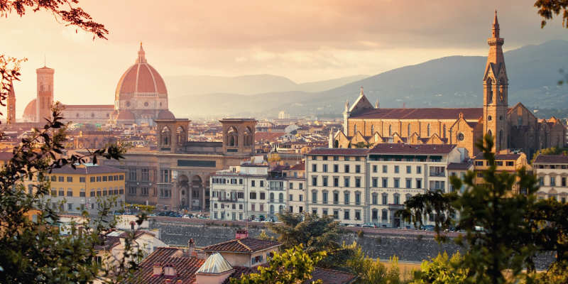 Rooftop views of Florence