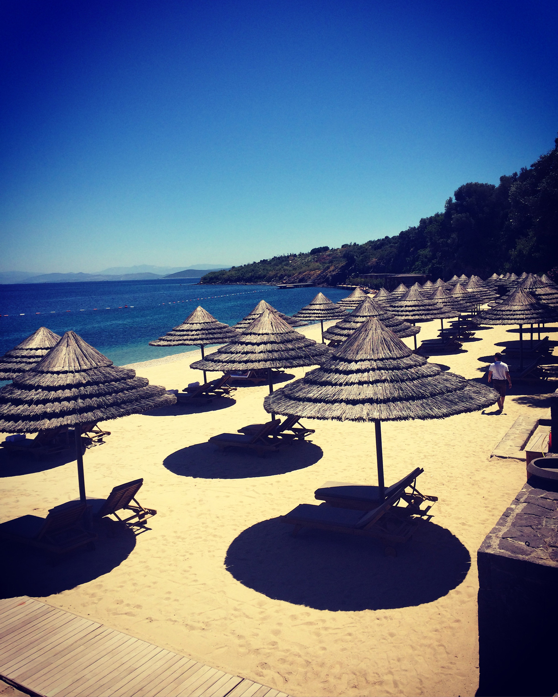 The beach