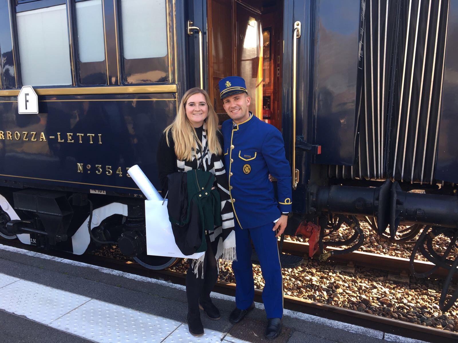 Pippa boards the Venice Simplon-Orient-Express