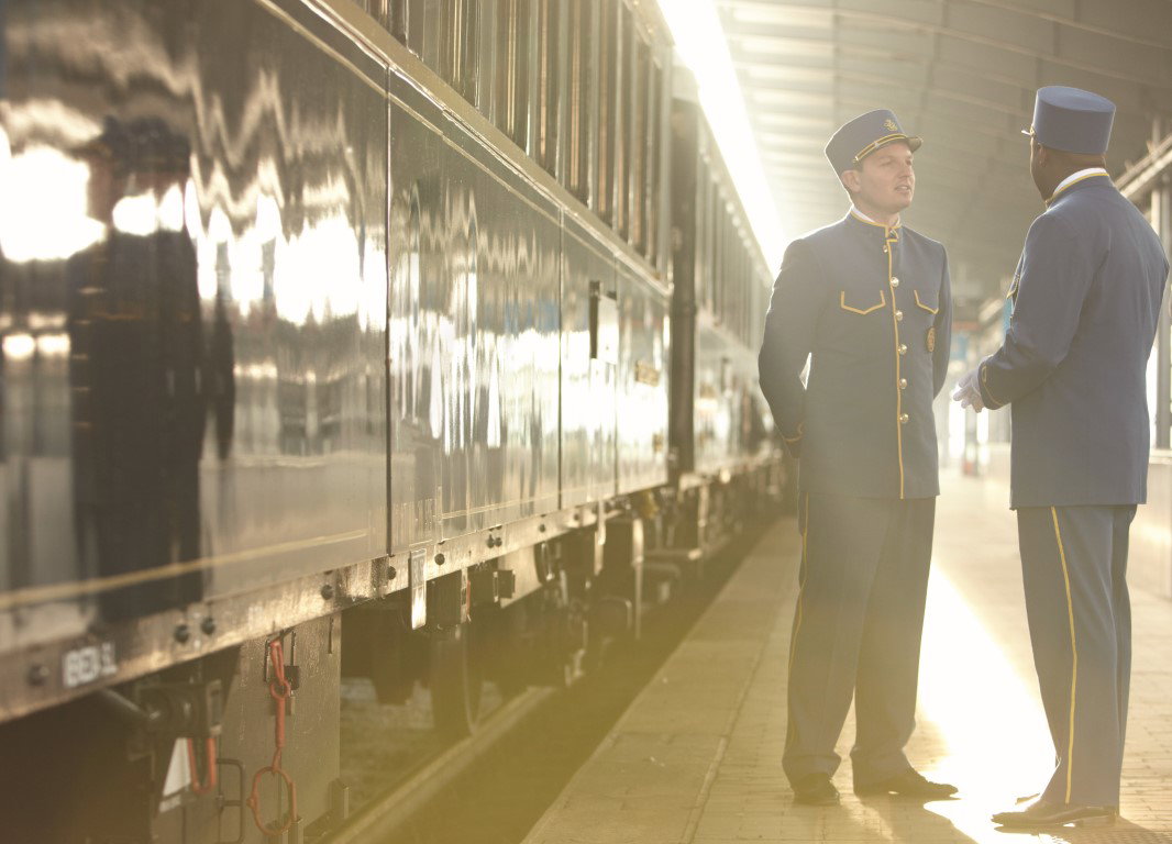 The iconic train on the platform