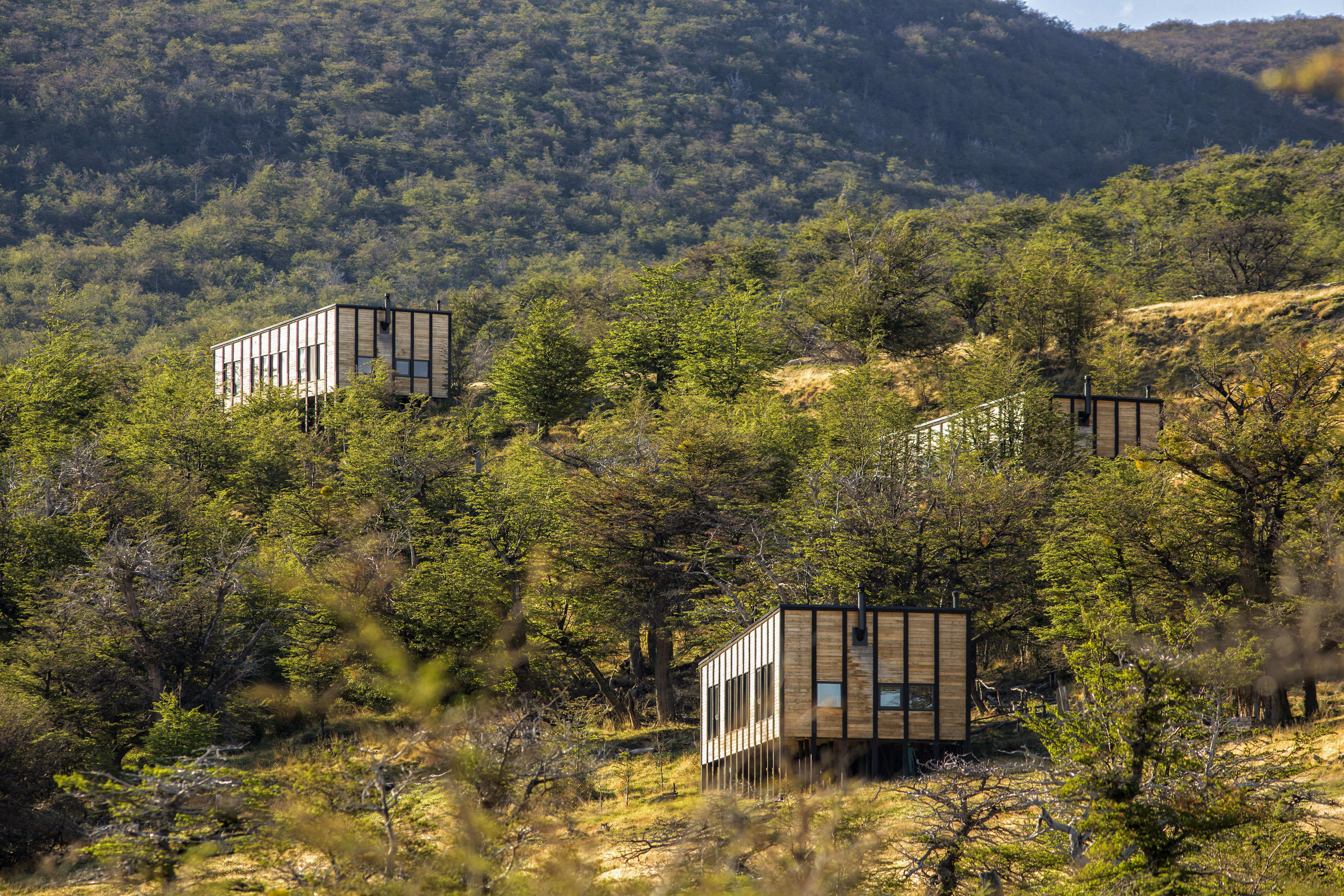 Villas blending into their surroundings