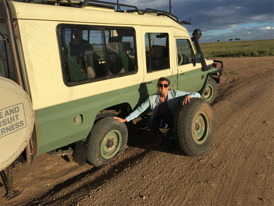 One of Lyndsey's safari adventures