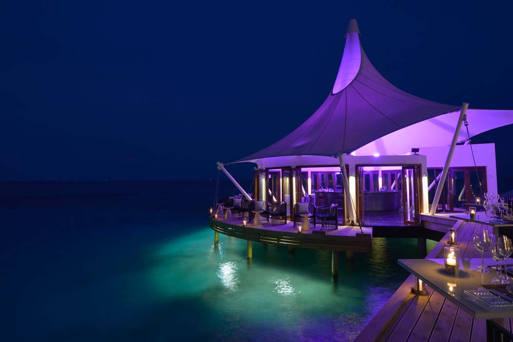 Edge restaurant at night