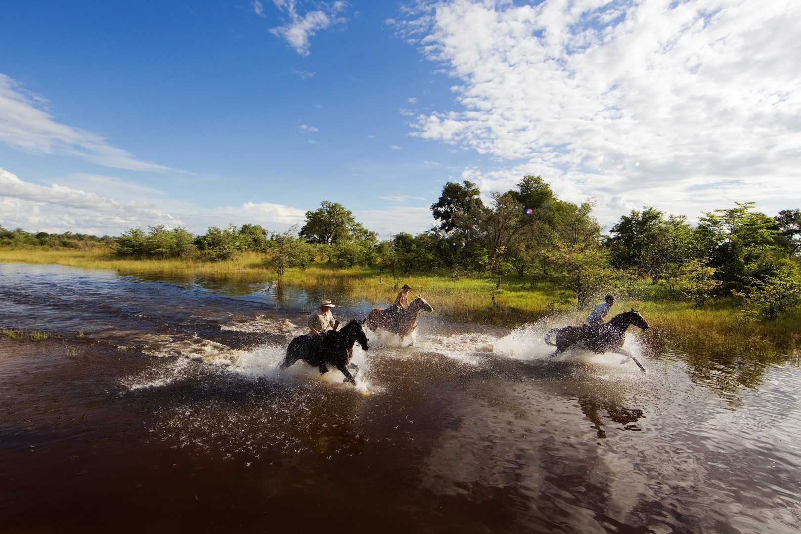Horseback riding in Botswana