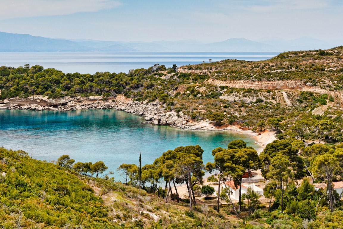 Secluded beaches in Spetses