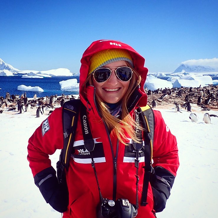 Alison in Antarctica
