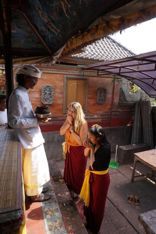 Alex during a Hindu ceremony